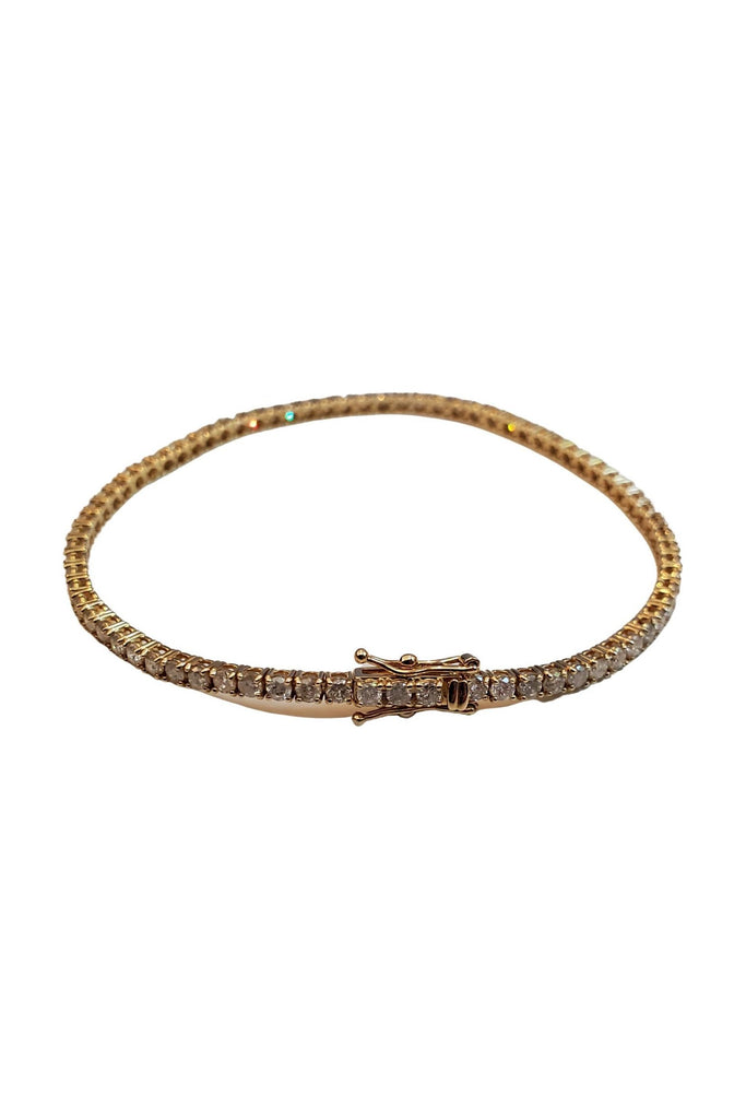 FC Creations 14K Gold Diamond Tennis Bracelet | Yellow Gold 2.95 Carats