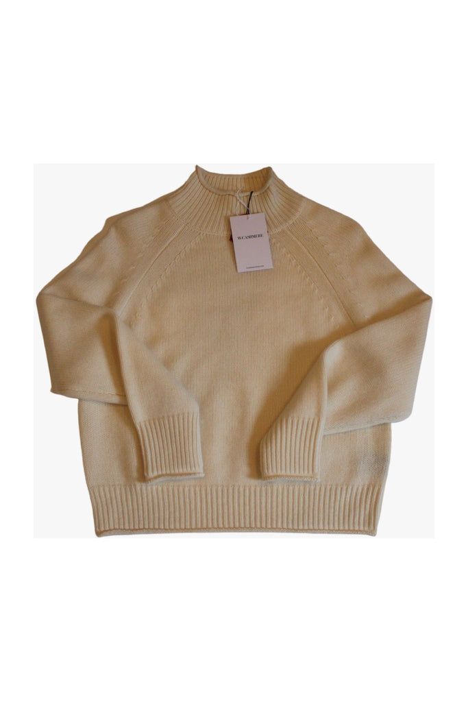 W. Cashmere Lane Mock Neck Sweater 21FH11 | Ivory