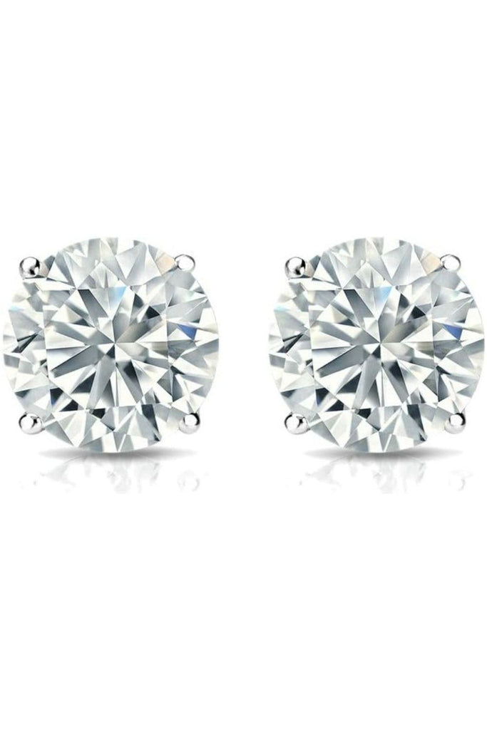 FC Creations Earrings 14K Gold Diamond Studs | White Gold 0.35 Carats
