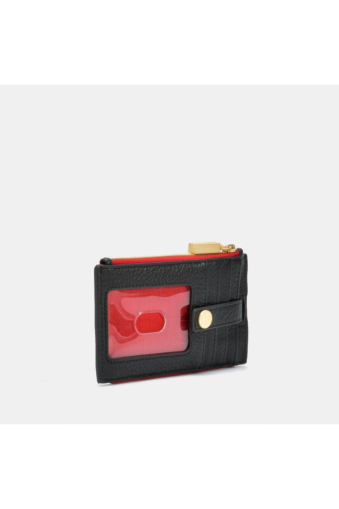 Hammitt 210 West Wallet Style 11048| Black/Brushed Gold Red Zip