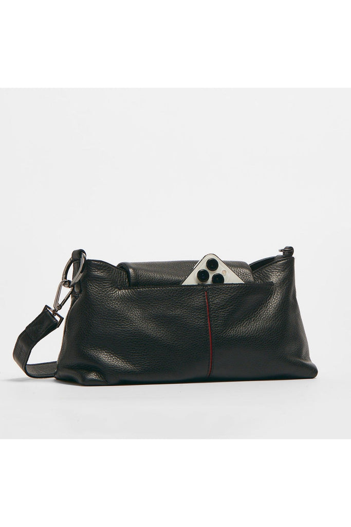 Hammitt VIP Baguette Shoulder Bag 16890 | Black/Gunmetal