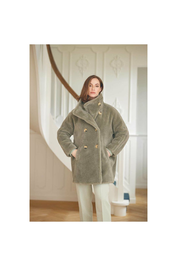 Natures Collection Denise Jacket of 100% Lambs Wool NCF 16645 | Mint