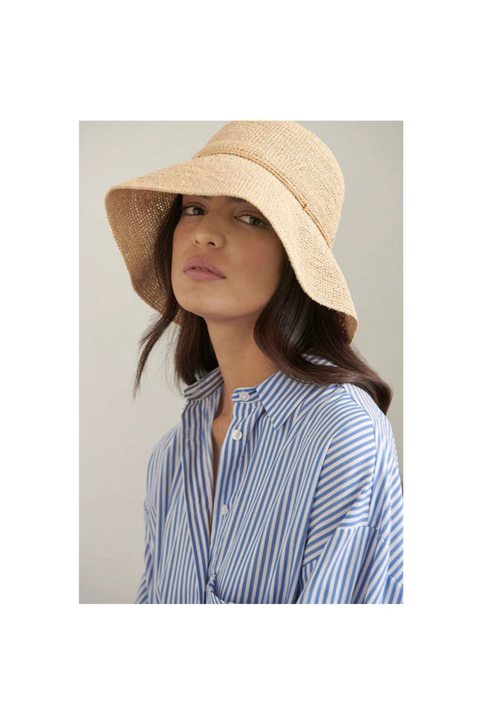 Helen Kaminski Provence 10 Raffia Crochet Hat HS-6505.00.9076 | Natural | Rollable Packable Hat