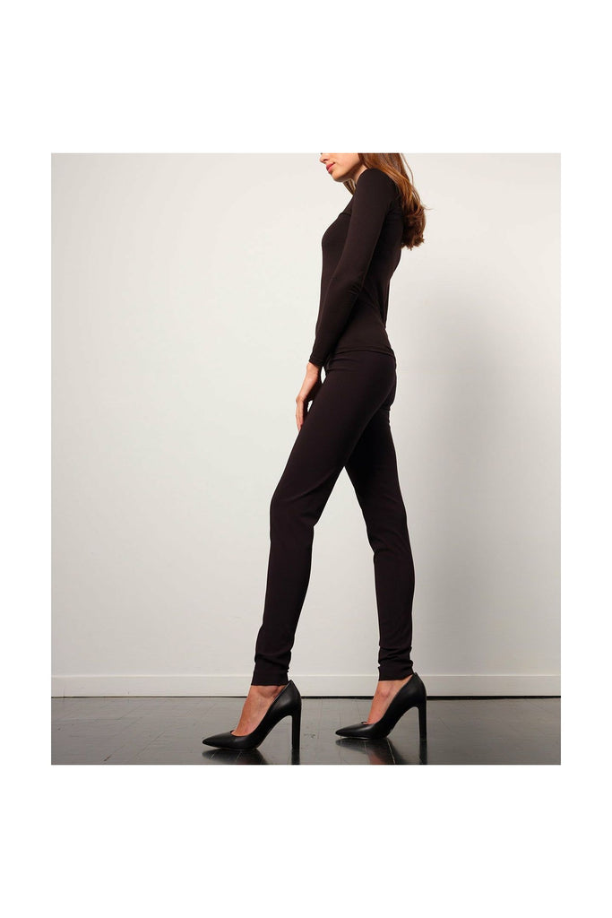 Avenue Montaigne Pull On Skinny Pant Poly-viscose F954 | Black