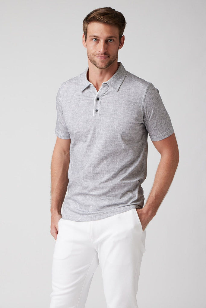 Raffi The Wesley Short Sleeve Polo Shirt RW23296| Grey
