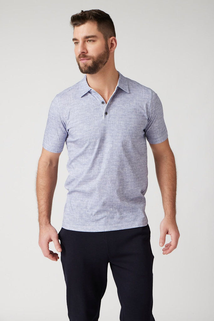 Raffi The Wesley Short Sleeve Polo Shirt RW23296| Denim