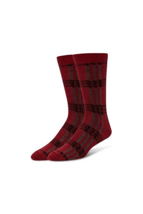B.ELLA Mens Scotty Wool Blend Socks 0682 Red