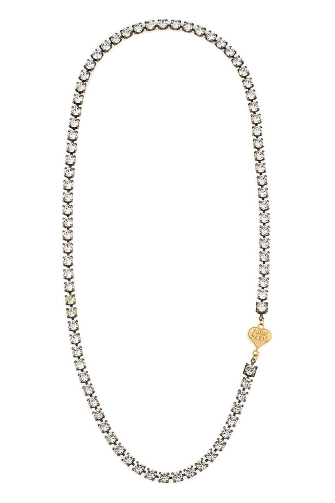 French Kande Necklace | Austrian Crystal With Coeur Pendant CT2044-Z