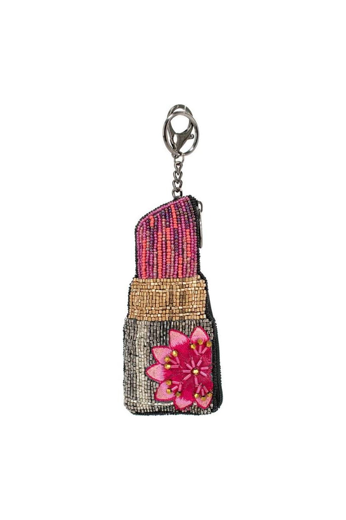 Mary Frances Glammed Up Beaded Coin Purse/Key Fob CP S001-829  | Lip Stick