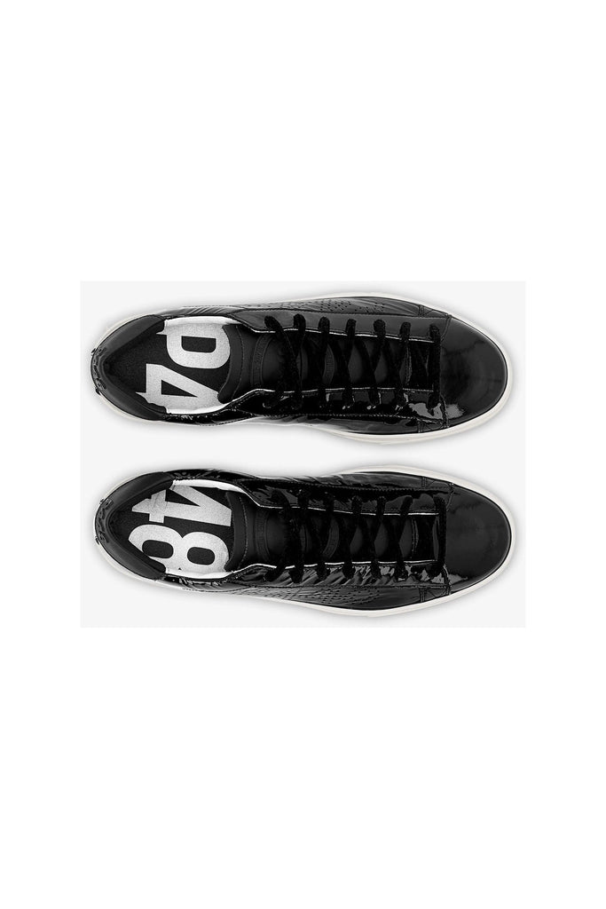 P448 Jack Black Patent Sneaker | Black/Mada