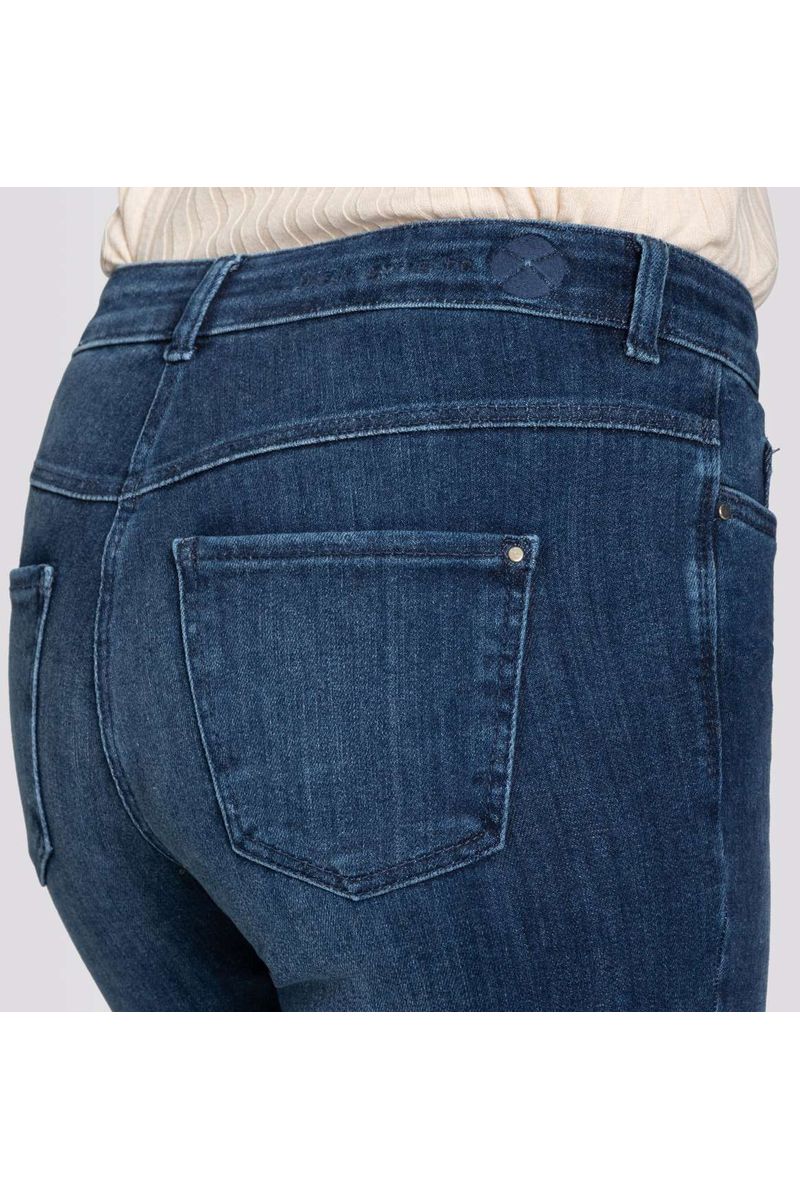 MAC DREAM BOOT Jeans Bootcut Vita Normale, Lavaggio Blu Midnight, Denim Elasticizzato, Taglio Svasato