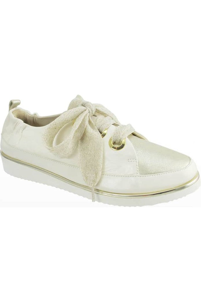 Ron White Novena Lace Up Sneakers | Ice/Platino