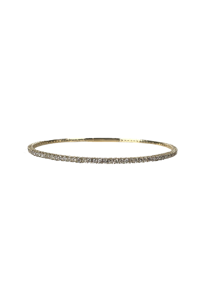 FC Creations Bracelet 14K Gold Flexible Diamond Tennis Bangle Bracelet 1.5 Cts. | Yellow Gold